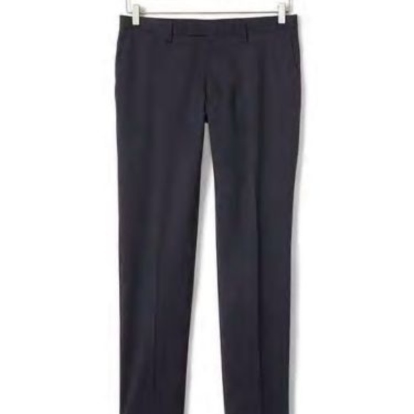 Banana Republic Slim Solid Wool Trousers 35/36